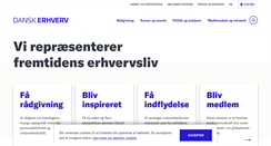 Desktop Screenshot of danskerhverv.dk